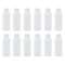 Creative Mark Travel Squeeze Bottle – 12-Pack - TSA Approved 2 oz. Empty Lotion Bottles, Clear Plastic, Reusable, Leak-Proof Flip-Top Cap for Easy Labeling & Storage
